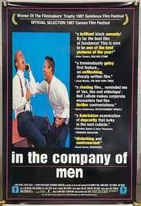 IN THE COMPANY OF MEN ROLLED ORIGINAL ONE SHEET MOVIE POSTER AARON ECKHART 1997 - Picture 1 of 2