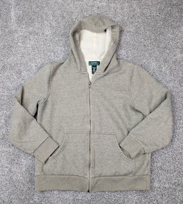 Lauren Ralph Lauren LRL Sudadera con Capucha Mujer Pequeña Tostada Avena Cremallera Completa Sudadera Foto 1 de 4