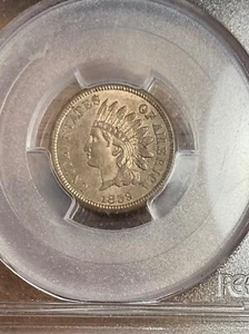 PCGS MS64CAC 1859  INDIAN CENT NICE LUSTER VERY TOUGH WITH CAC - Picture 1 of 3