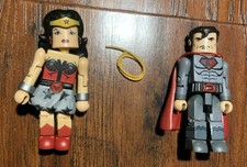 DC Universe MiniMates Wave 8 Superman and WonderWoman (Red Son Versions)