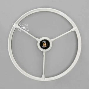 VW volkswagen Type 2 Spilt Early Bus 1955 - 1967 Spoke Steering Wheel Ivory - Picture 1 of 3