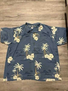 Island Blue Mens Size 5XL Hawaiian Shirt Blue #1113 - Picture 1 of 9