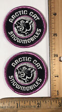 Vintage Lot Of 2 Arctic Cat Snowmobiles Logo Patch NOS Advertising Sew On