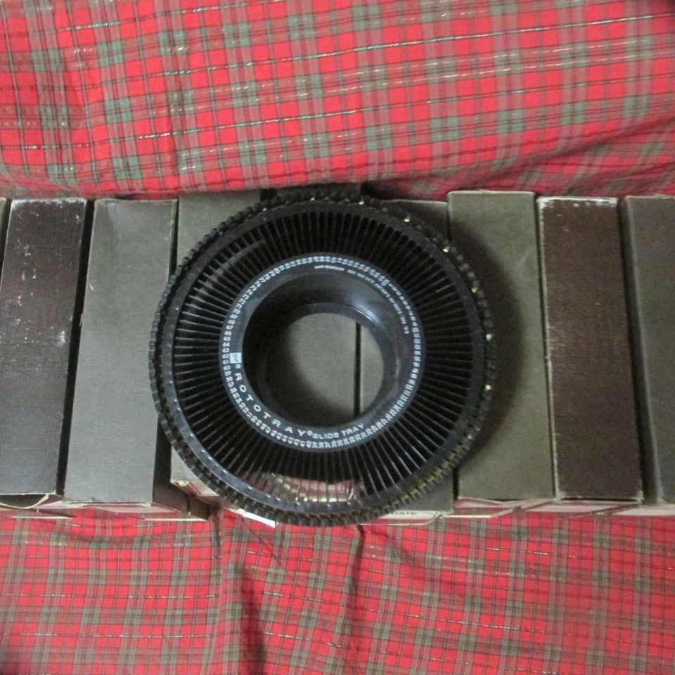 Lote 10 bandejas deslizantes giratorias, GAF, Sawyer. Sears, etc. 100 aberturas de diapositivas para fotos Foto 1 de 1