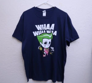 Authentic 1-Up Graphic T-Shirt Joker Whaa Whaa Whaa Funny Bone Batman Robin Ha - Picture 1 of 6