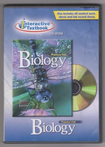 Biology Interactive Textbook Miller-Levine Prentice Hall with Work Lab Sheets - Picture 1 of 2