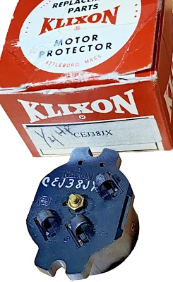 KLIXON CEJ38JX OVERLOAD MOTOR PROTECTOR MANUAL APROX. 1/4 HP - Image 1 of 4
