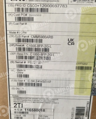 NEW Cisco C1000-8FP-2G-L Catalyst 1000 8port GE C10008FP2GL# - Image 1 of 2