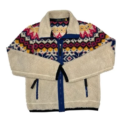 Polo Ralph Lauren Women's Sherpa Fleece Ski Jacket XS Multicolor Fair Isle - Image 1 of 4