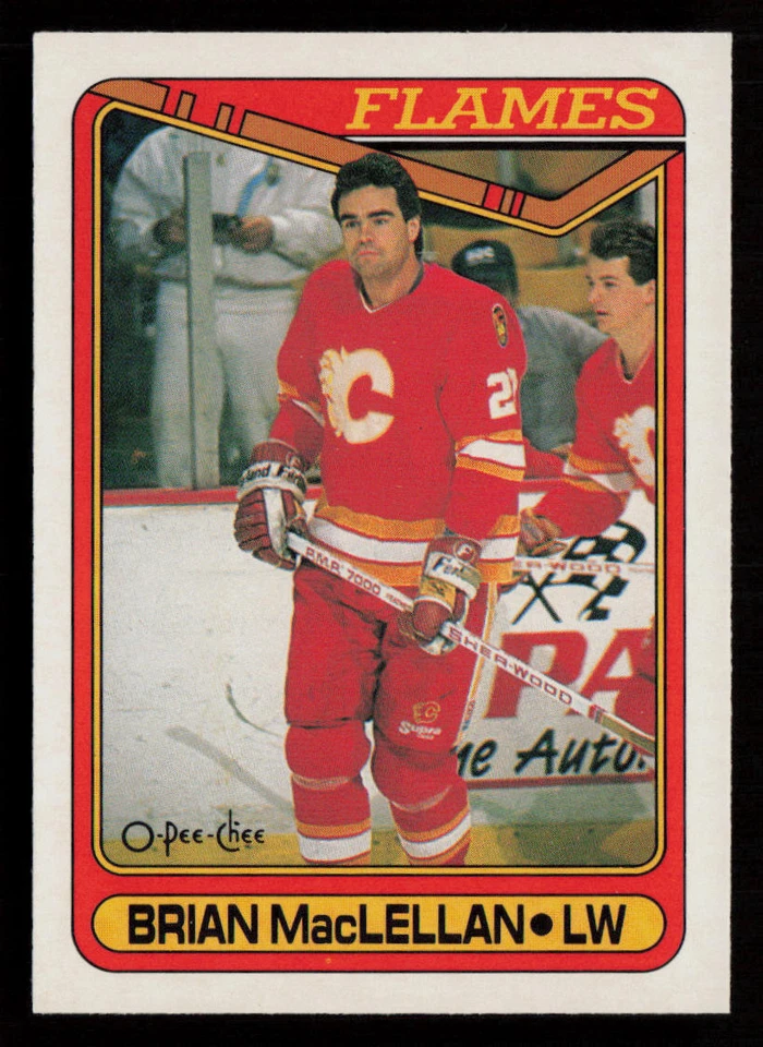 Brian MacLellan 1990-91 O-Pee-Chee #286 Calgary Flames - Image 1 of 2