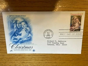 USA 1982 First Day Cover #2026 ARTCRAFT FDC "Christmas 1982" Very Clean #O - Imagen 1 de 2