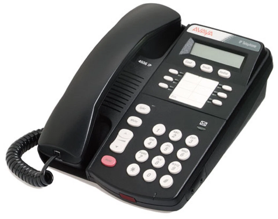 One Refurbished Black Avaya 4606 IP Phone (D01), 50 available - Image 1 of 1
