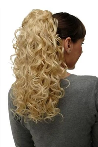 Hair Piece Ponytail Super Volume Curls Gold-Blonde Approx. 45 CM NC002-611 - Picture 1 of 4