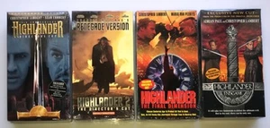 VHS SEALED Highlander, Renegade 2, The Final Dimension 3, ENDGAME 4 Trilogy NEW - Picture 1 of 11