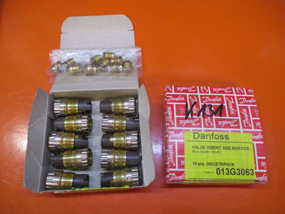 10x Danfoss 013G3063 Ventileinsatz RA-N 10 (3/8") 15 (1/2") - Bild 1 von 1