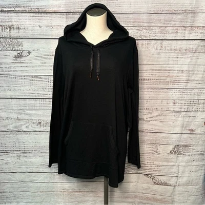 Sudadera con capucha negra Lane Bryant Livi 26/28 ropa deportiva ocio deportivo Foto 1 de 4