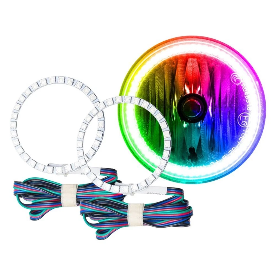 LED Fog Lights Halo Ring Lights ColorSHIFT For Select 2005-2010 Chrysler 300 Foto 1 de 4