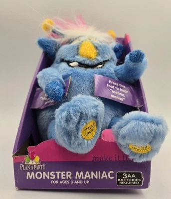 Gemmy Mitch Monster Maniac Blue Plush Sings Mahna Mahna/Happy Birthday (New NIB) - Image 1 of 4