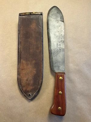 WW2 WWII USMC Machete Bolo Knife W/ USMC BOYT Sheath - Image 1 of 4
