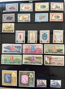 Colección de estampillas postales de Dubai, aprox. 100 sellos - Imagen 1 de 6