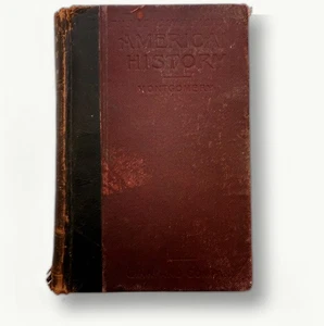 The Leading Facts of American History 1893 Montgomery Vintage Hardcover - Picture 1 of 9