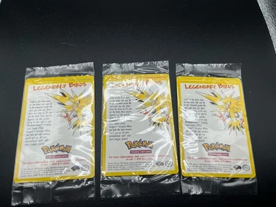 Pokemon Cards Sealed Legendary Birds Promo Set of 3 Zapdos Articuno Moltres 2000 - Image 1 of 2
