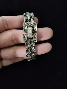 EFFY Braided Sterling Silver Bracelet .925 - Picture 1 of 10