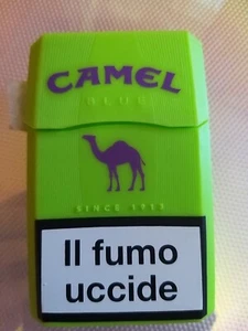 CAMEL Custodia Vuota di SILICONE COLOR Verde portasigarette da collezione - Picture 1 of 4