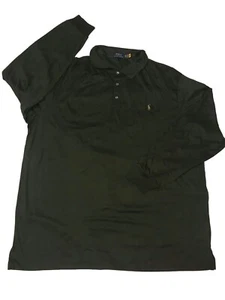 Polo Ralph Lauren Langarm Poloshirt Herren 4XLT Oliv Ponykragen Classic Fit - Bild 1 von 11
