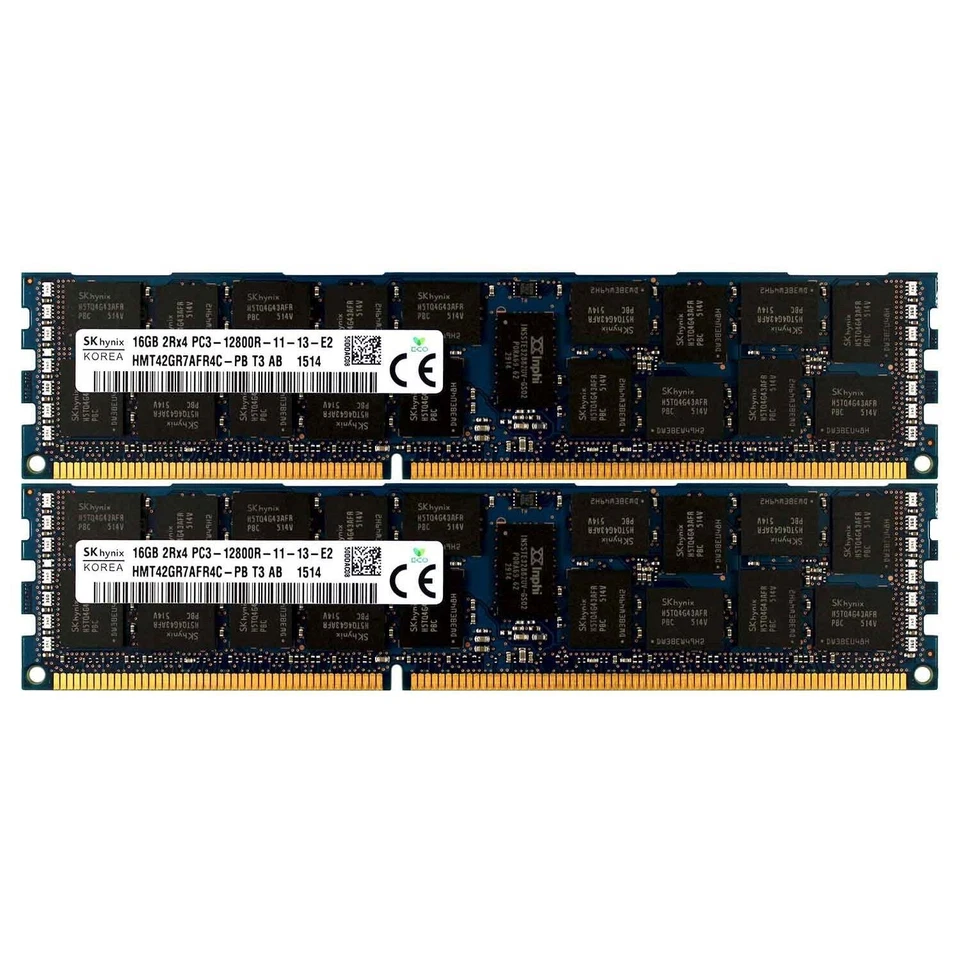 PC3-12800 2x16GB DELL POWEREDGE R320 R420 R520 R610 R620 R710 R820 Memory Ram - Image 1 of 1
