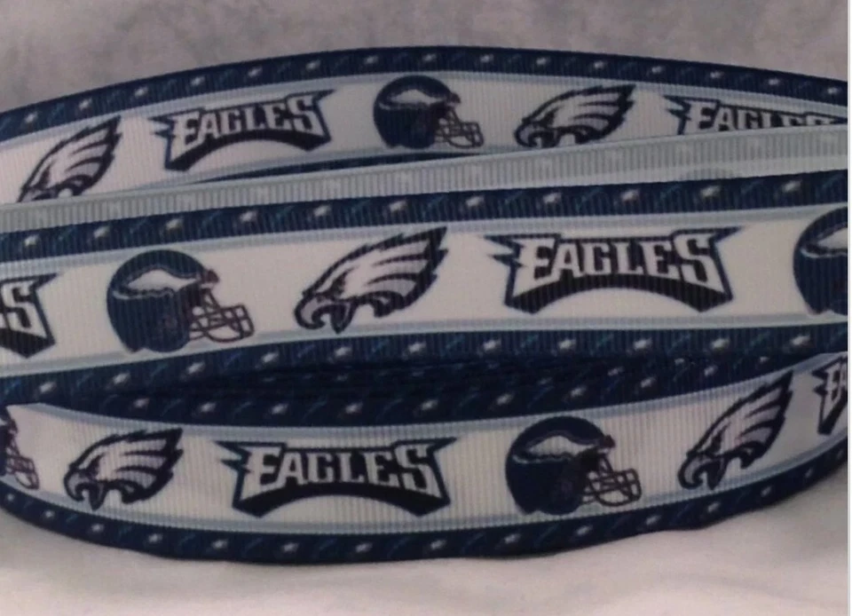 Philadelphia Eagles Ribbon - 7/8" Grosgrain Ribbon - Football Ribbon - Eagles - Image 1 of 1