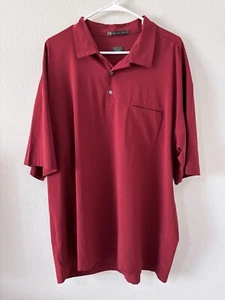 Tiger Woods Poloshirt Herren XXL Rot Kurzarm Nike Fit-Dry Golf - Bild 1 von 4