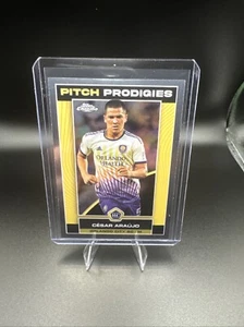 2023 Topps Chrome Pitch Prodigies #79 Cesar Araujo RC - Orlando City SC - Picture 1 of 2