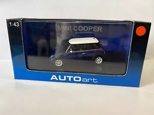 AUTO ART 1/43 - BMW MINI COOPER BLUE - Foto 1 di 1
