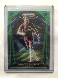 2020-21 EPL Soccer Panini Prizm James Maddison Leicester City Green Wave Prizm - Picture 1 of 2