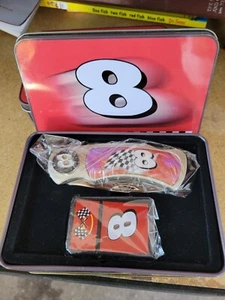 NOS Dale Earnhardt JR #8 Knife & Lighter Commemorative Tin Box Set NASCAR - Picture 1 of 3