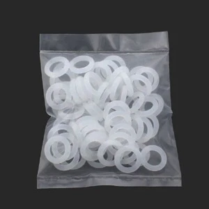 White Plastic Nylon O-Ring Rubber Seals Gasket - M3 M4 M5 M6 M8 M10 M12 M16 M20 - Picture 1 of 3