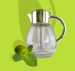 Brocca 3Lt con cilindro porta ghiaccio per succhi o aperitivi Reichhart - Foto 1 di 2