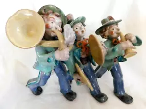 Estatuilla de cerámica vintage Anzengruber Viena-MIEMBROS DE LA BANDA MUSCISIANOS-Viena Austria - Imagen 1 de 7