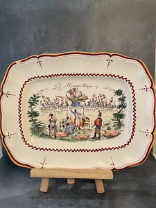 French Revolution Serving Platter La Marseillaises Vintage Meat Plate France - Picture 1 of 14