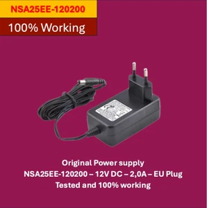 Original Power supply NSA25EE-120200 – 12V DC – 2,0A – EU Plug Tested - Photo 1/1