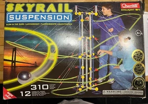 Quercetti Skyrail Suspension Marble Run - 310 pieces -12 meters GLOW IN THE DARK - Picture 1 of 9