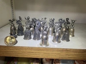 Disney NE Collectors Society Silver Plated Bells 20 - Picture 1 of 8