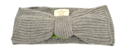 Kate Spade New York Womens Solid Bow Knit winter  Headband Grey One Size - Image 1 of 4