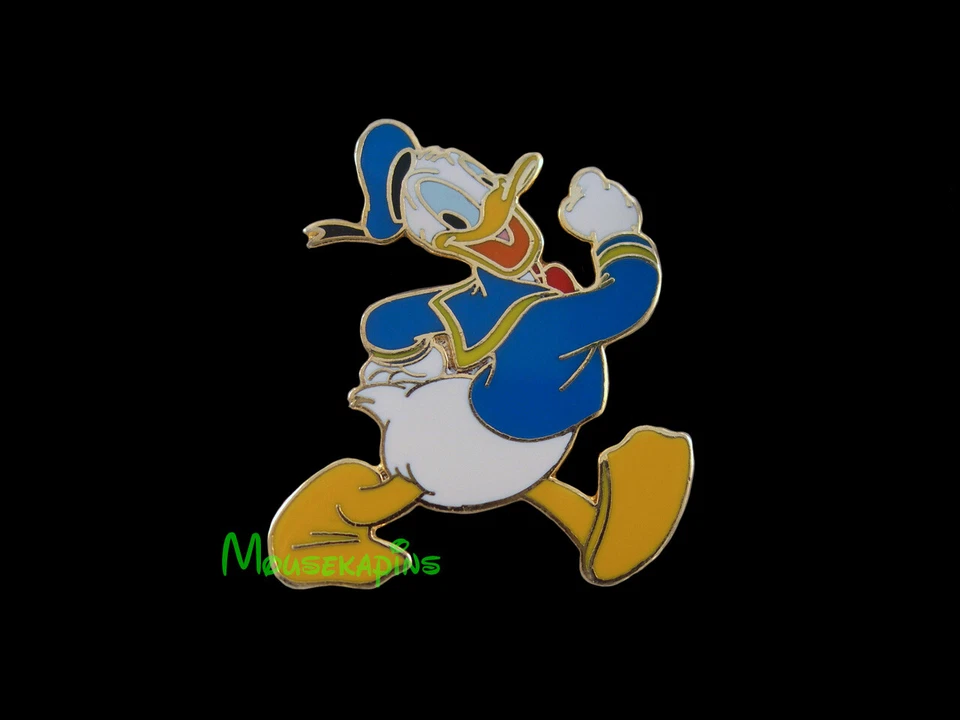 Happy DONALD DUCK Out for a Walk DISNEY Resort PARIS 2005 Pin - Image 1 of 1