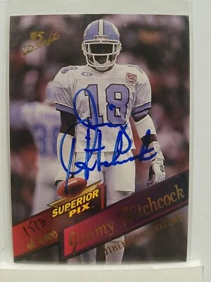 1995 Jimmy Hitchcock Autographed Football Card (North Carolina) Superior Pix #86 - Image 1 of 2