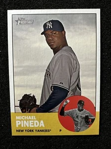 Béisbol Michael Pineda #405 2012 Topps Heritage QTY Yankees de Nueva York - Imagen 1 de 2