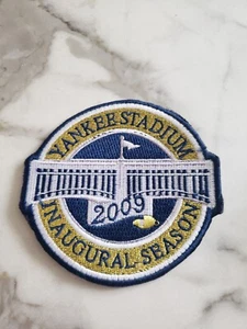 2009 NEW YORK YANKEES Inaugual Stadium Season Patch Gold Jersey NEW 3.5 x 4.0 - Picture 1 of 2