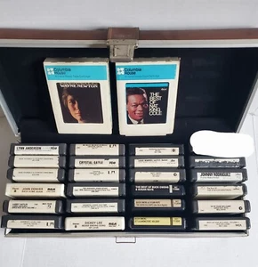 8 Eight Track Tapes Lot 25 w Case Crystal Gayle Country Christmas Buck Owens Etc - Picture 1 of 22
