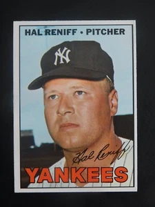 Tarjeta de béisbol Topps #201 1967 Hal Reniff (casi nueva) - Imagen 1 de 2